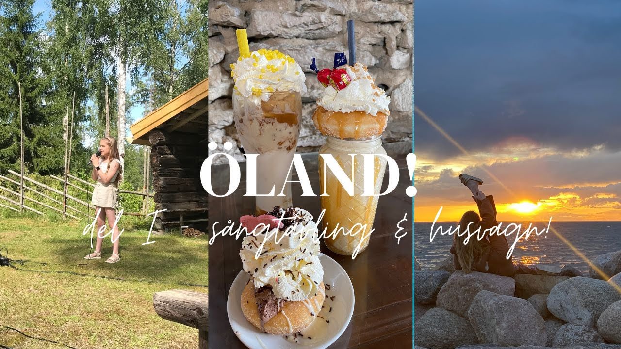 Vi åker till Öland på husvagnssemester & Alicia klämmer in en sångtävling innan! Vlogg