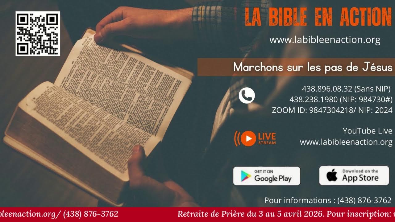 LA BIBLE EN ACTION  / PRIERE MATIMALE  / 8 FEVRIER 2026