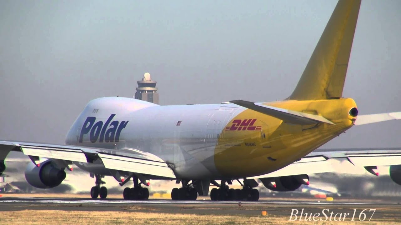 Polar Air Cargo Boeing 747-400F (N416MC) taking off from NRT/RJAA (Tokyo - Narita) RWY 34L