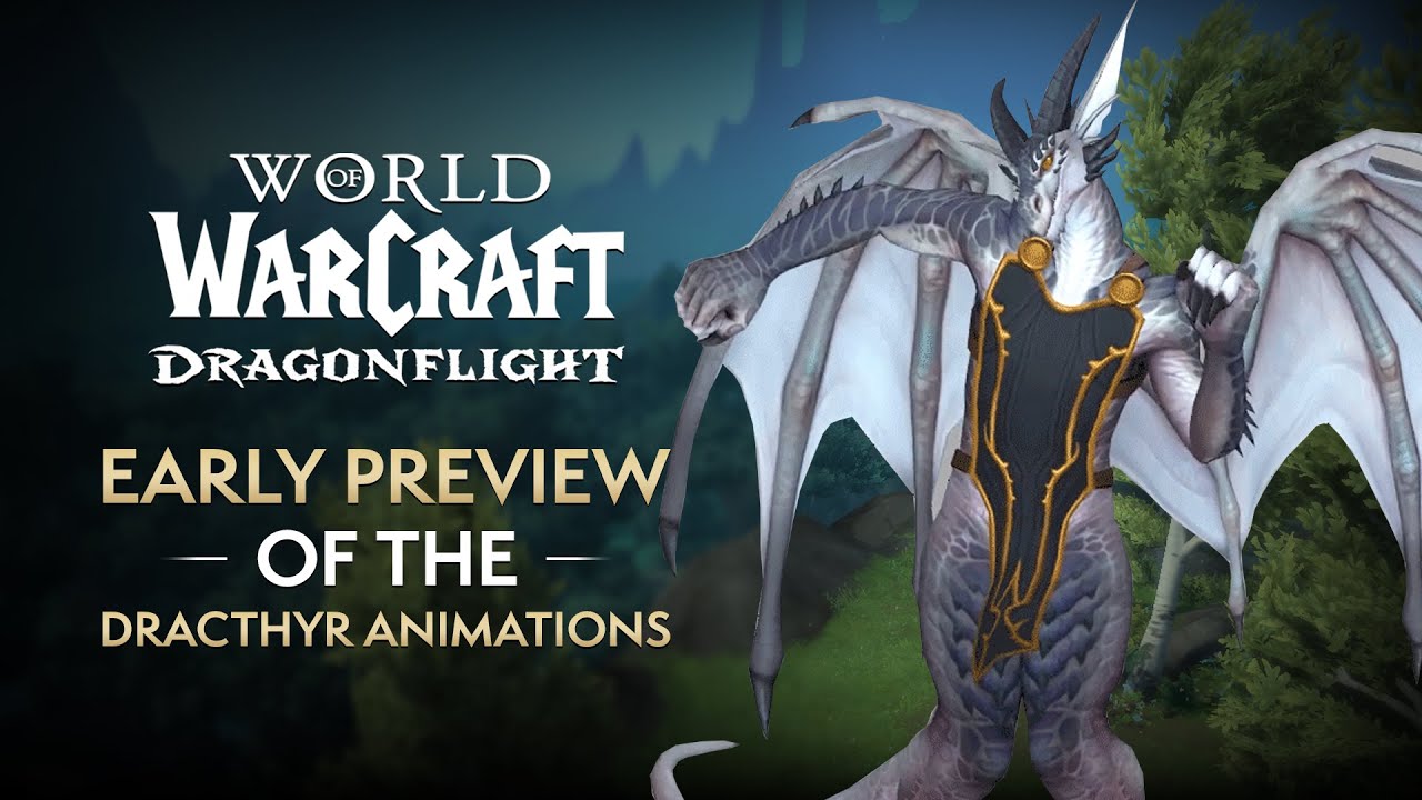An Early Preview of the NEW Dracthyr Race Animations/Emotes | Dragonflight