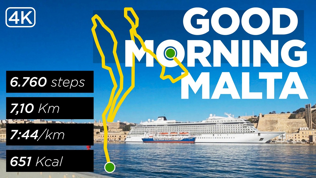 08 02 26 — Morning at Malta — Kalkara–Birgu–Senglea | 7.1 km at 7:46/km
