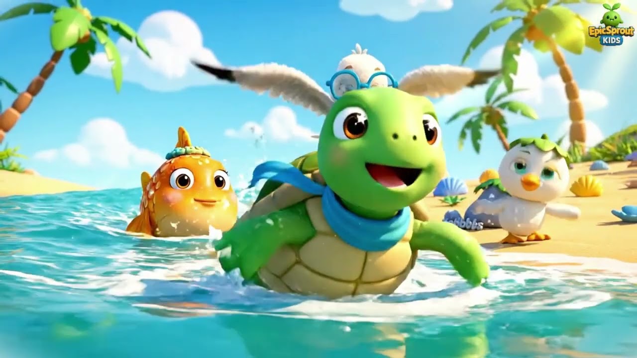 Arabic | رحلة السلحفاة الطويلة | Turtle’s Long Journey | kids song