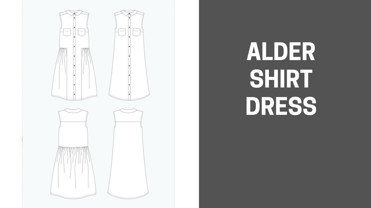 Grainline Studio Alder 'Bum Ruffle' Shirtdress