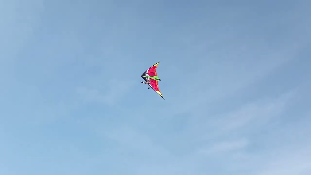 ala delta rc casera 2&deg; vuelo glider.
