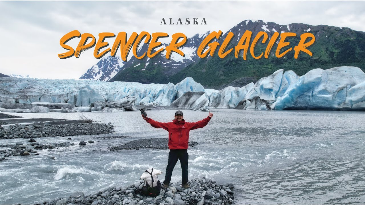 นั่งรถไฟ Alaska Railroad แบกเต็นท์เข้าไปนอนหน้าธารน้ำแข็งที่ Spencer Glacier