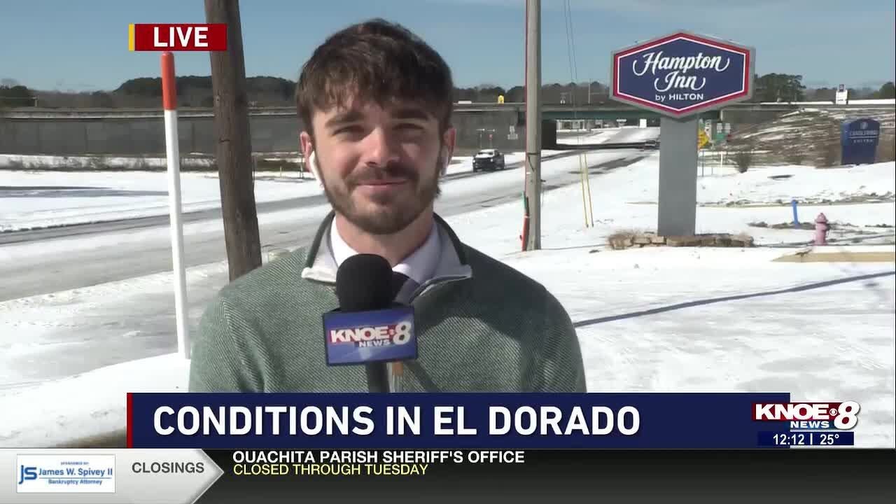 Sun shines in El Dorado, but icy roads remain a danger