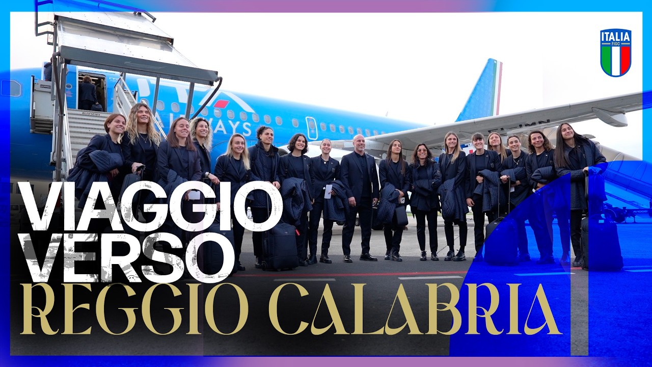 Il viaggio delle Azzurre verso Reggio Calabria | Italia-Svezia