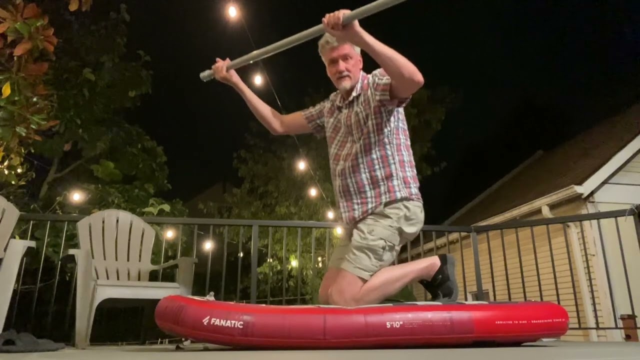 Wingfoil:  How to stand up - knees to feet