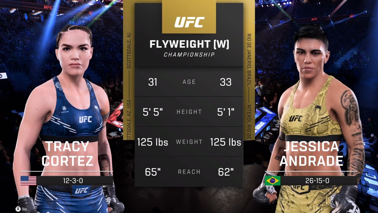 EA Sports UFC 5 Gameplay Tracy Cortez vs Jessica Andrade