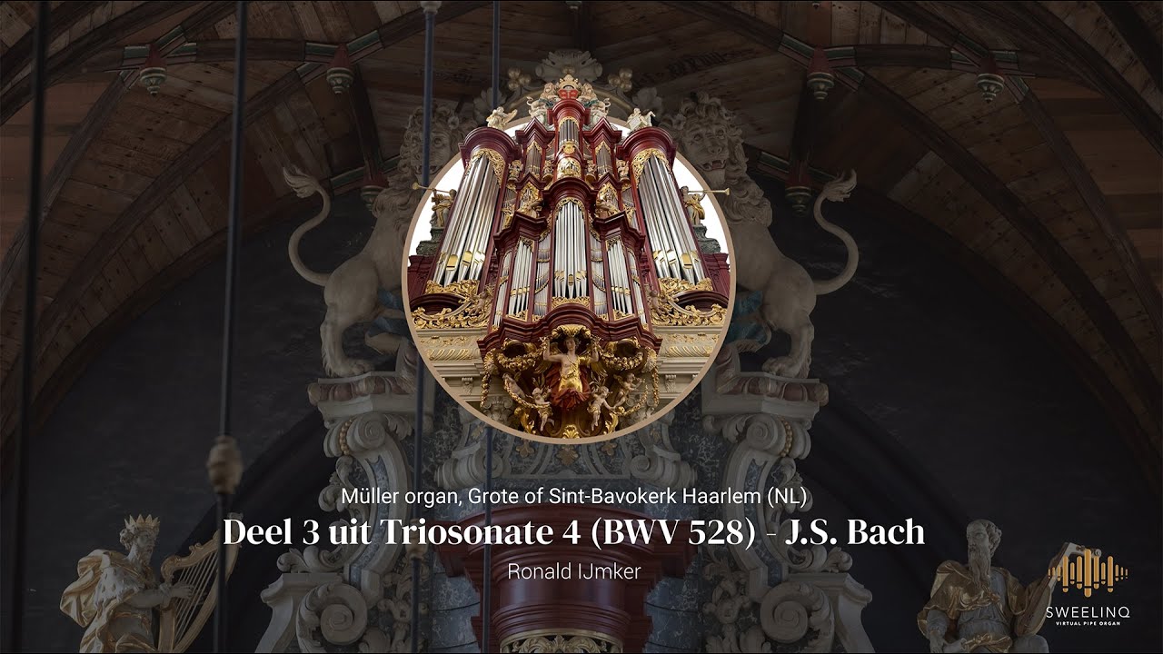 Sonata no. 4 in E minor (BWV 528), Grote of Sint-Bavokerk, Haarlem NL - Sweelinq