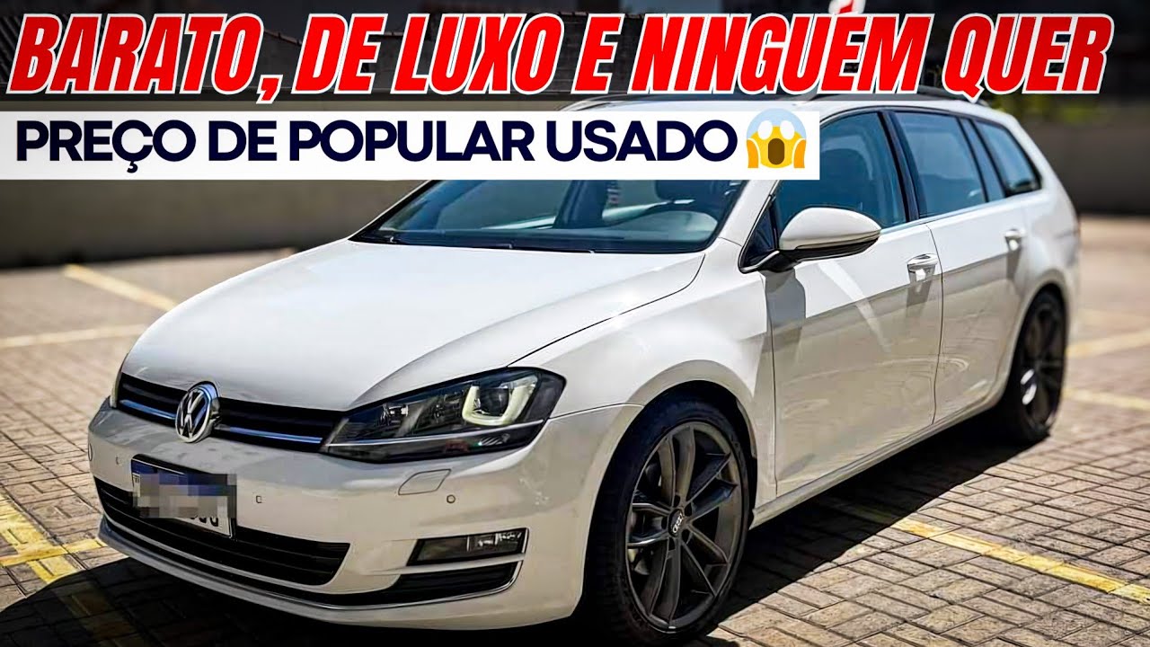 🔥 UM CARRO BARATO E DE LUXO QUE NINGUÉM QUER: a melhor opção DE USADO para 2024? GOLF VARIANT TSI