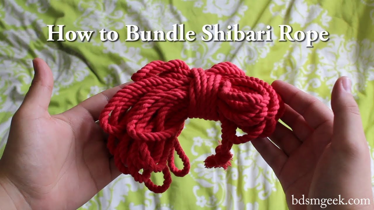 How to Bundle Shibari Rope