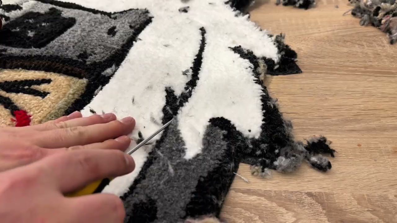 Tufting! Perfilando una alfombra! 