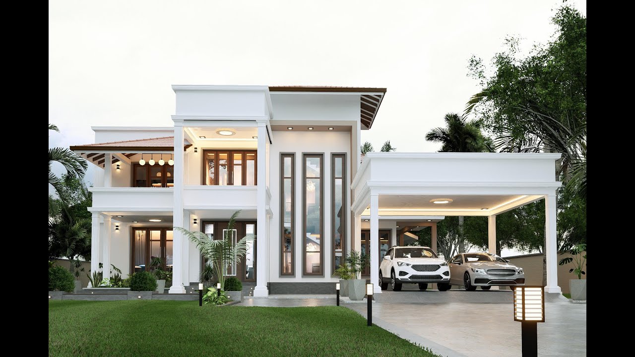 House Exterior & Interior🏠#3d #walkthrough #home #exterior #interiordesign #animation #viral #design