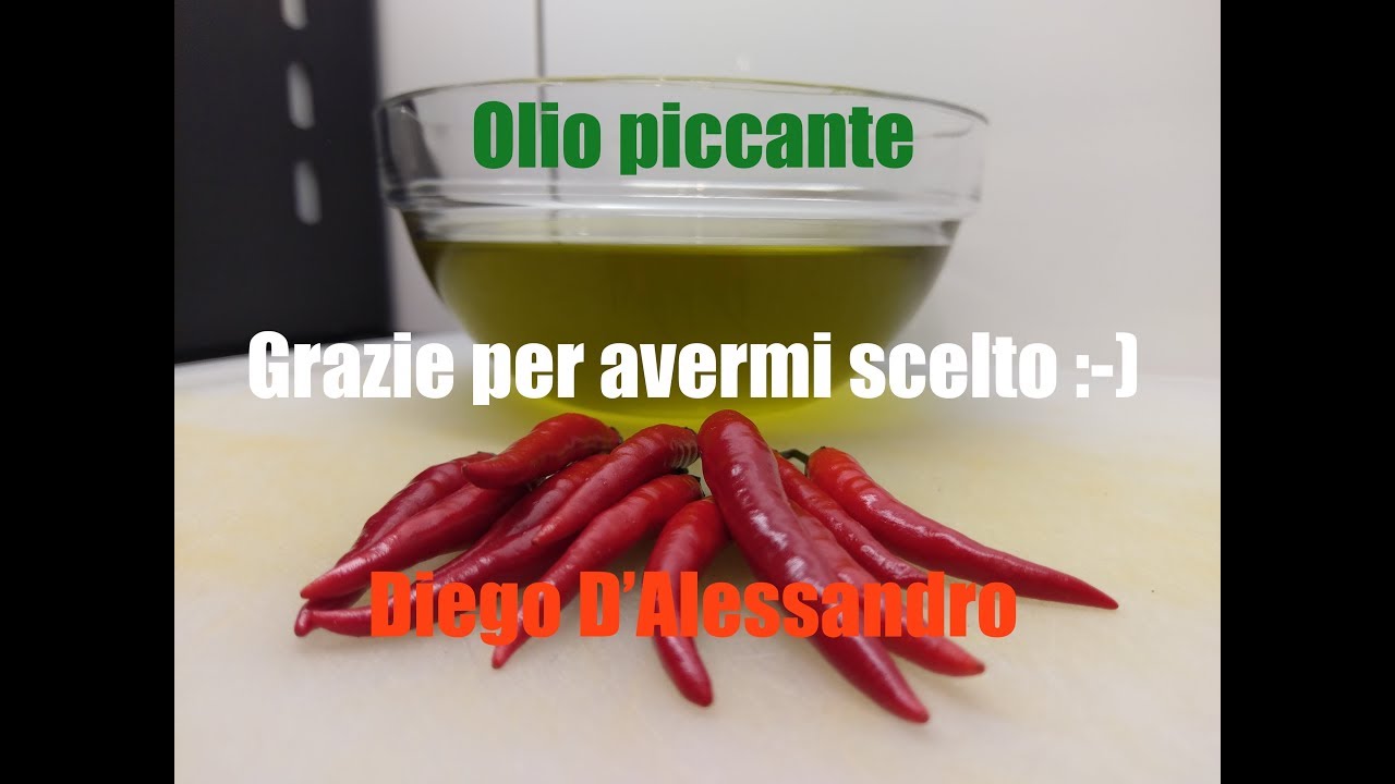Olio piccante semplice semplice