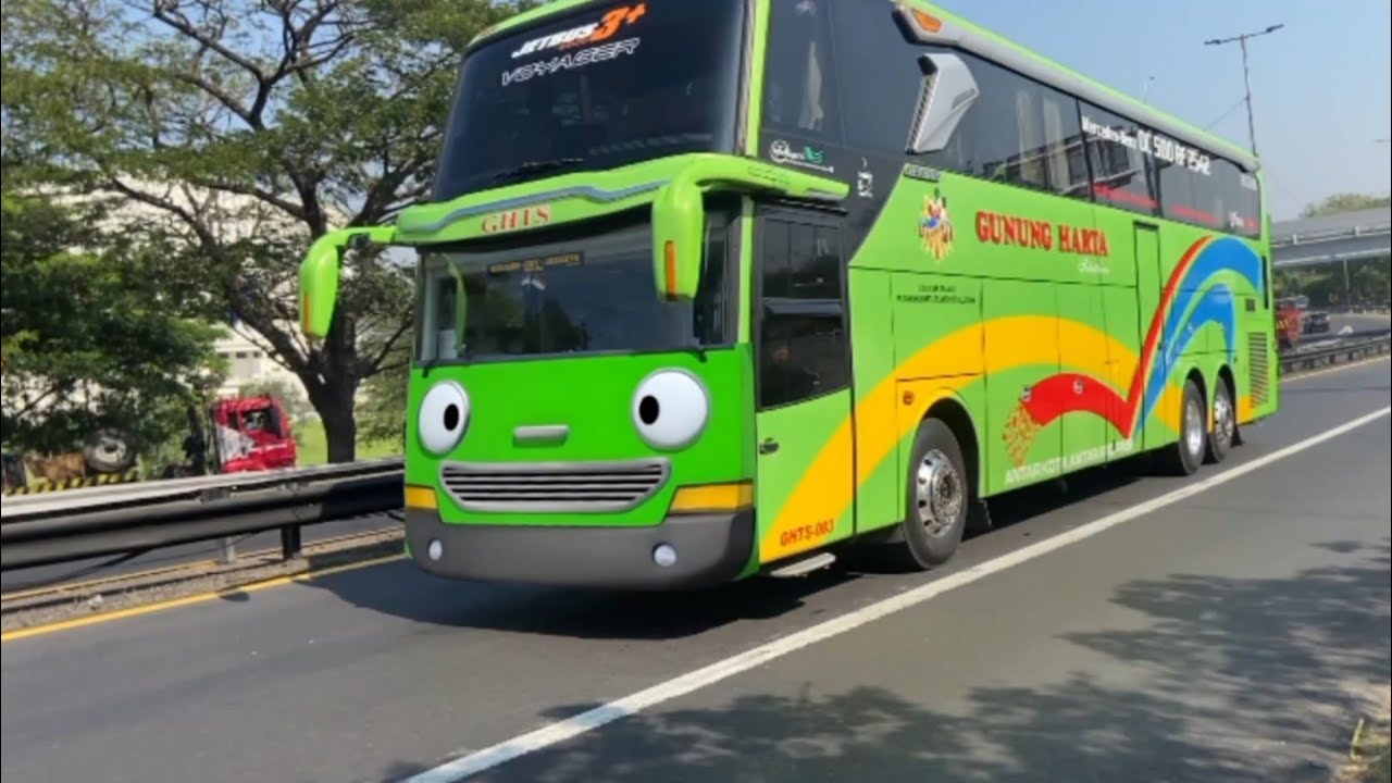 Pertunjukan Truk Tangki, Truk Kontainer Besar, Bus Telolet Mirip,Truk Besar, Frank Teman Tayo