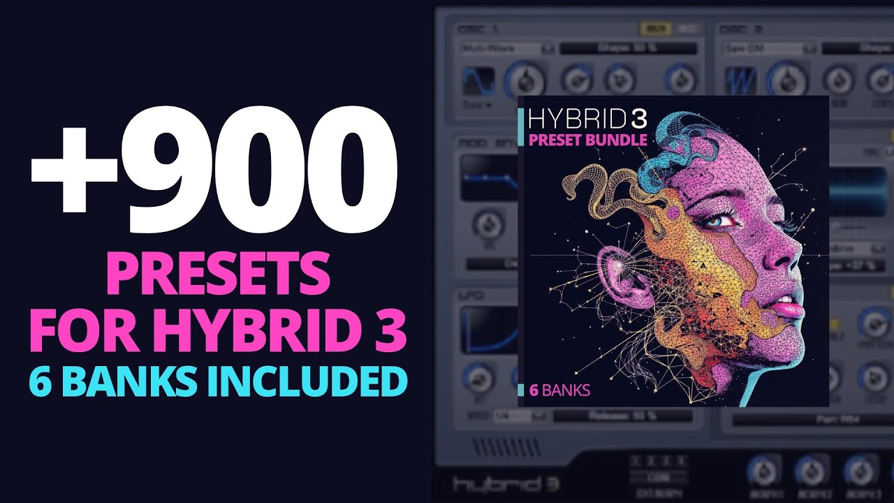 Hybrid 3 Preset Bundle Sound Example Showcase 1 | 900+ Presets & 6 Banks for AIR Hybrid 3