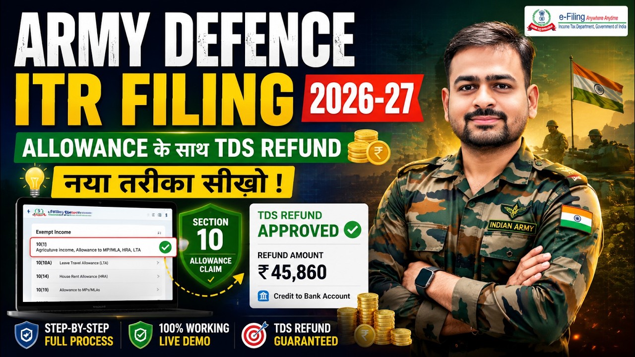 Army Person ITR Filing Online 2026-27 | ITR Filing Online 2026-27 Army Person | ITR for Defence