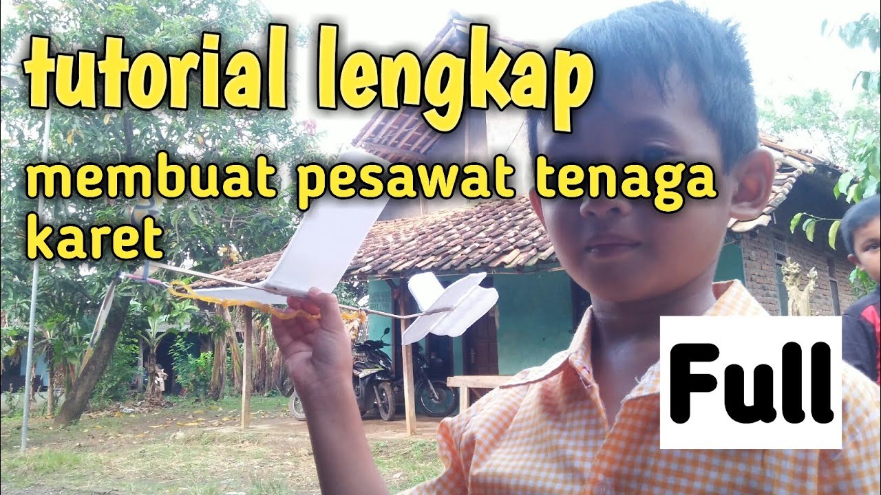 cara membuat pesawat tenaga karet#how to make rubber plane