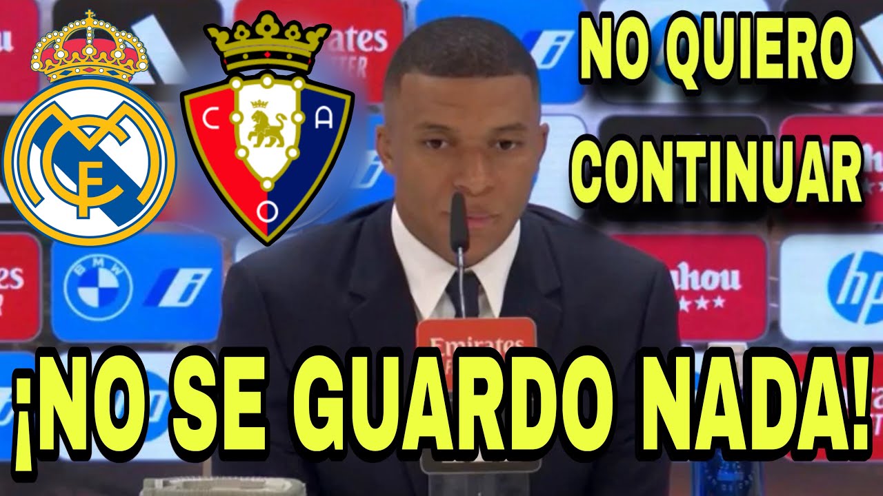 ¡ES MUY GRAVE! ¡MIRA LO QUE DIJO MBAPPE DEL REAL MADRID DESPUÉS DEL PARTIDO! ¡NADIE SE LO ESPERABA!