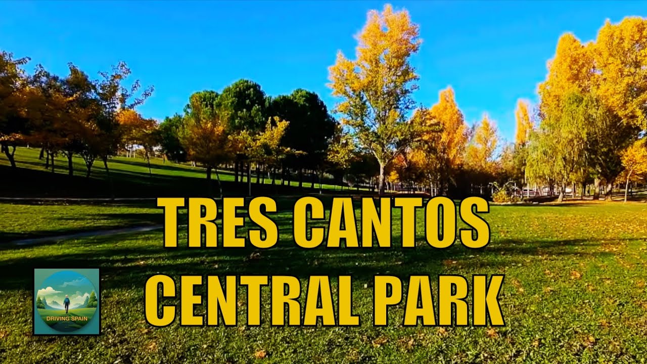 🚶🏼📹 Tres Cantos Central Park Walking Tour Madrid Spain 4K