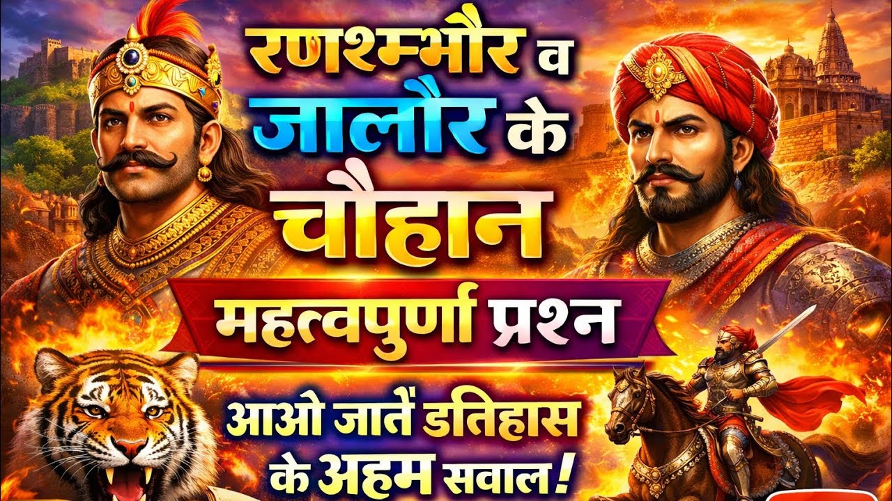 रणथम्भौर व जालोर के चौहान प्रश्नोत्तरी 