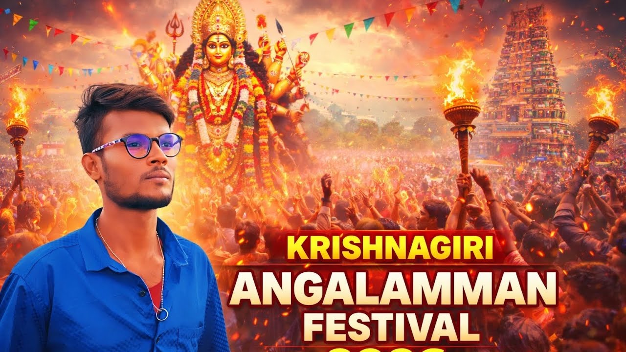 Krishnagiri Angalamman Festival 2026 | Powerful Aadi Thiruvizha | Full Celebration💥