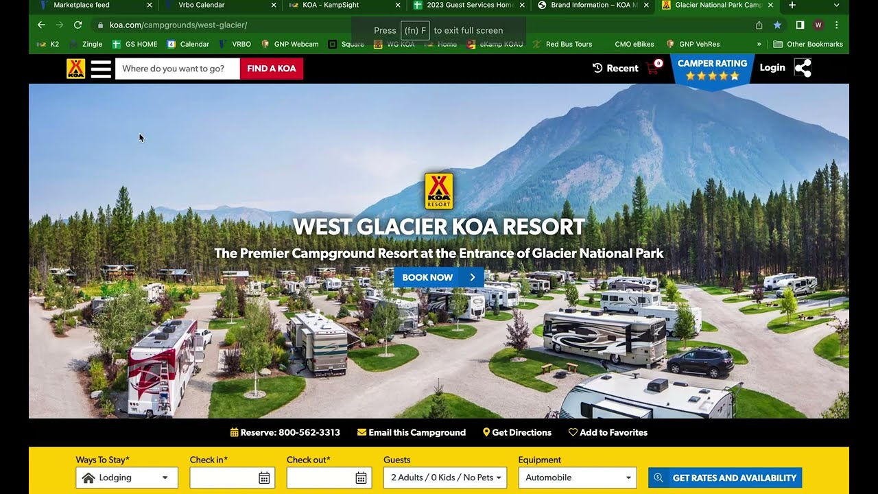 Effortlessly Book Your Stay at West Glacier KOA Lodges - Step-by-Step Guide!