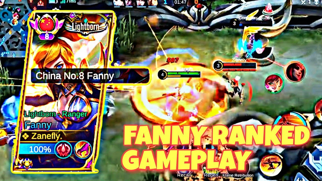 FANNY RANKED GAMEPLAY | By : Zanefly -  Mobile Legends