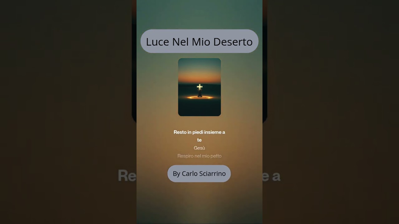 LUCE NEL MIO DESERTO-ALBUM-A LUI LA GLORIA 