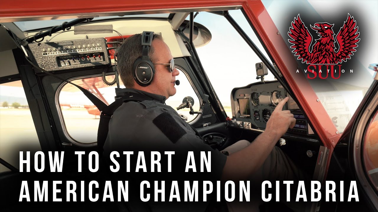 American Champion Citabria Startup And Takeoff | Step By Step