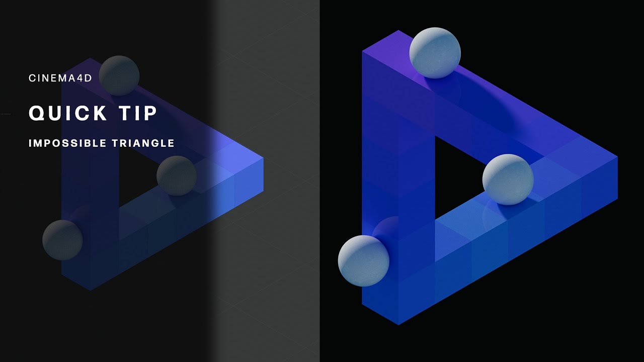 C4D QUICK TIP - Impossible Triangle