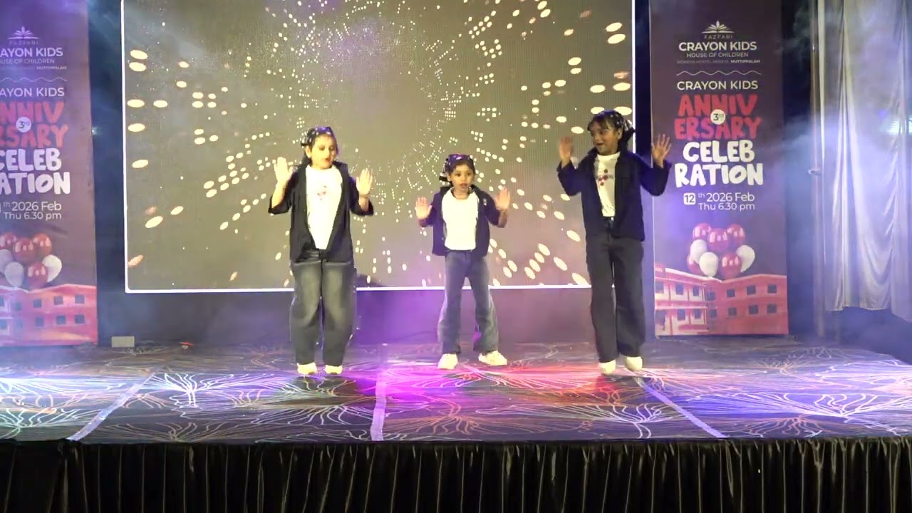 3rd Anniversary Celebration |Group Dance | Crayon Kids Muttippalam