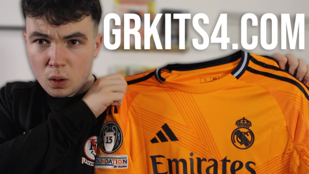*FAKE* 24/25 REAL MADRID AWAY SHIRT FROM GRKITS4.COM REVIEW!