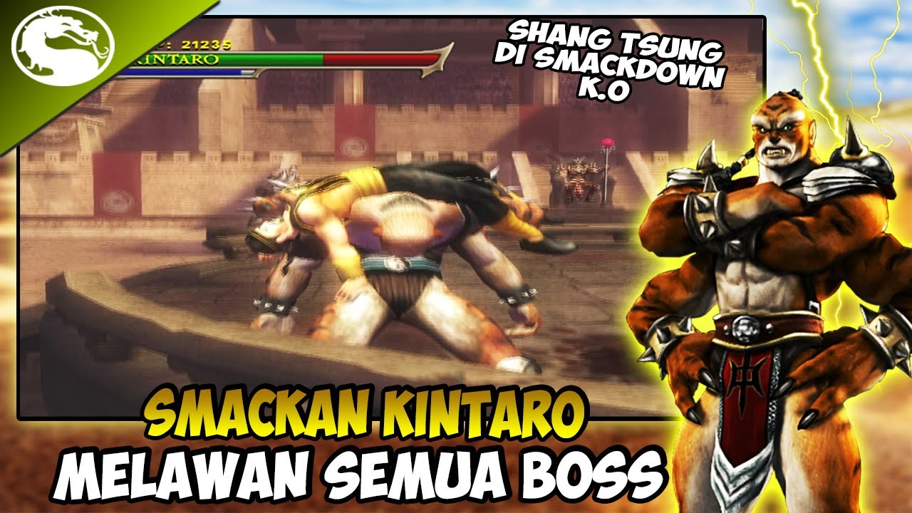 SMACKAN KINTARO MELAWAN SEMUA BOSS - Mortal Kombat Shaolin Monks (HARD) PS2