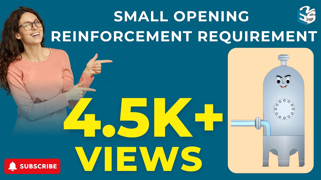 Small Opening Reinforcement Requirement | Nozzle Design | ASME Sec VIII Div 1 | UG-36