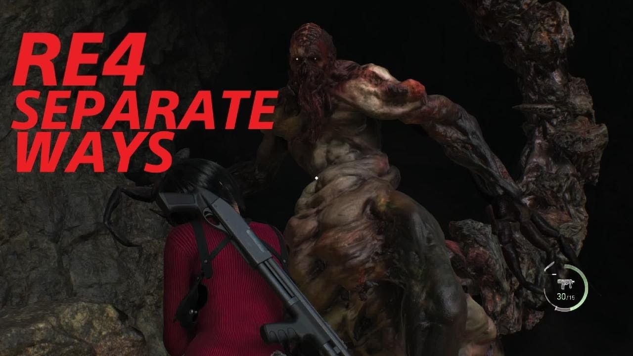 Resident Evil 4 separate ways hard core mode gameplay in PlayStation 5 ps5