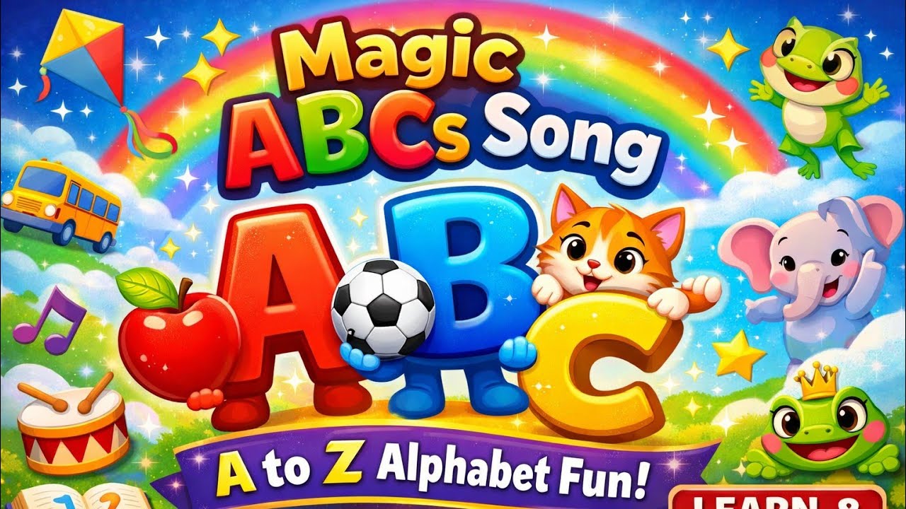 ABC Song for Kids 🎶 | Magic Alphabet A to Z | Phonics & Learning Fun