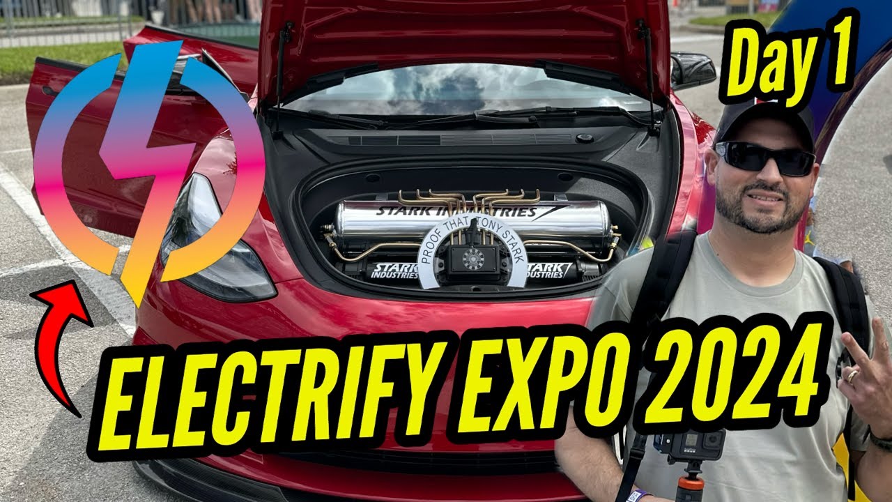 ELECTRIFY EXPO 2024 ORLANDO!!  WE SAW 3 TESLA CYBER TRUCKS !!  FULLY CUSTOMIZED EV'S!!  DAY 1 !!