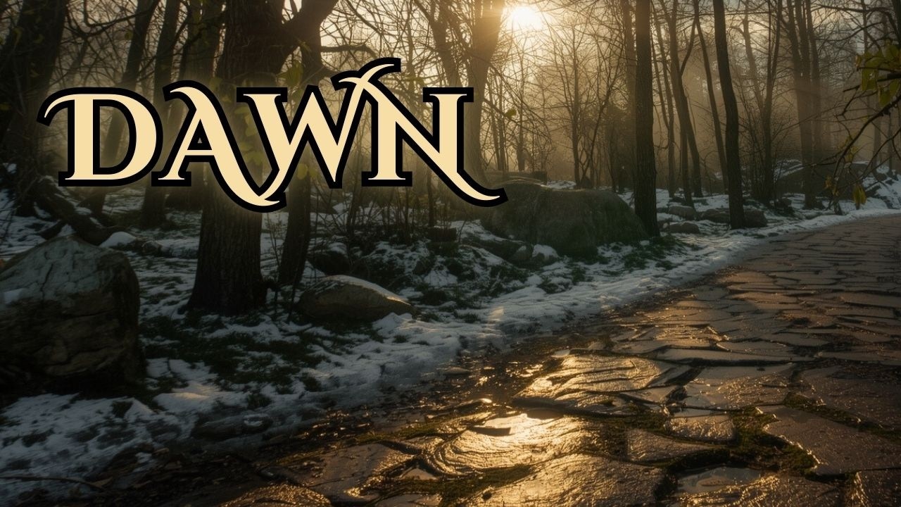 Walking the Quiet Road at Dawn | 1h Calm Medieval Journey Music