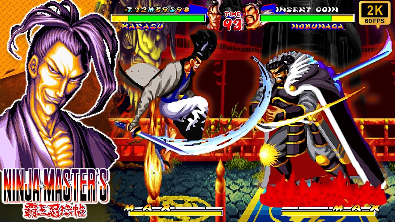 Ninja Master's - Karasu (Arcade / 1996) 2K 60FPS