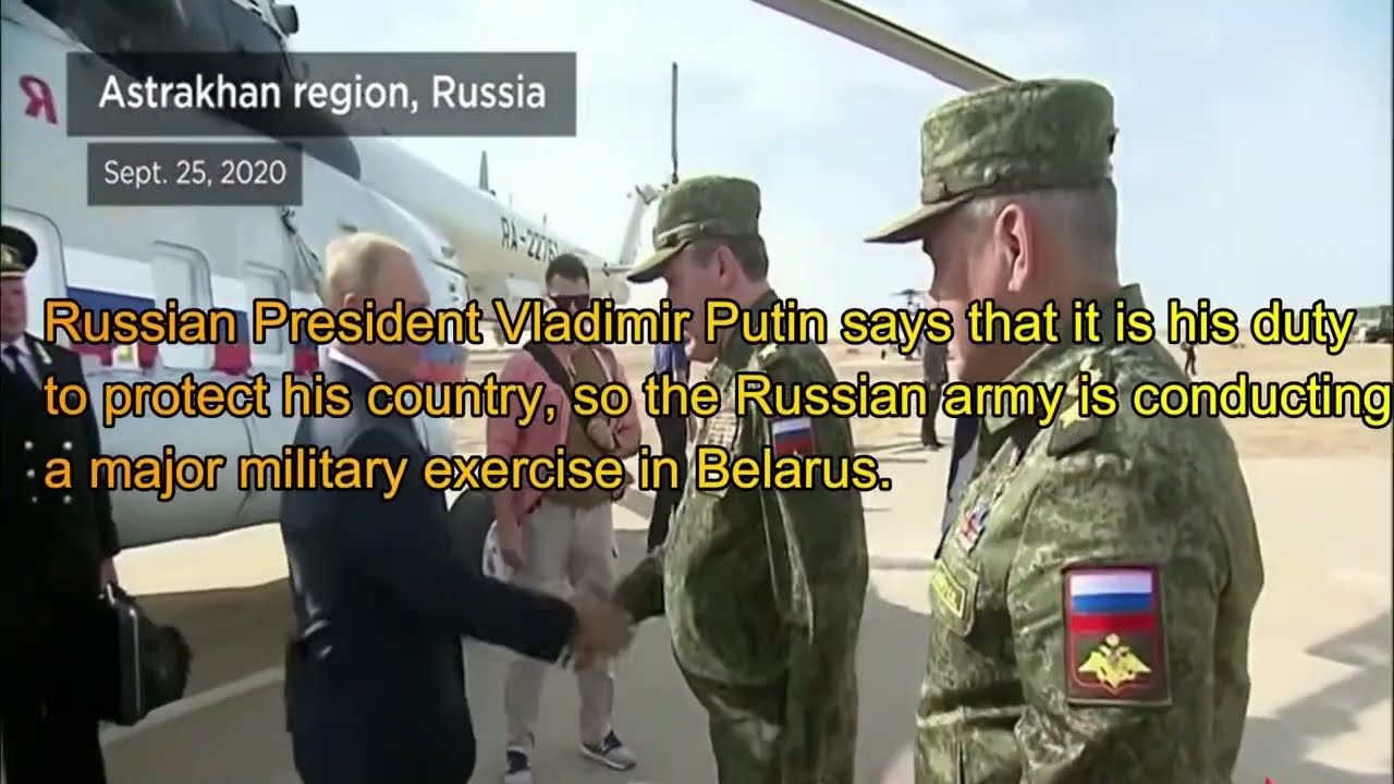 A massive military exercise| - Putin -
