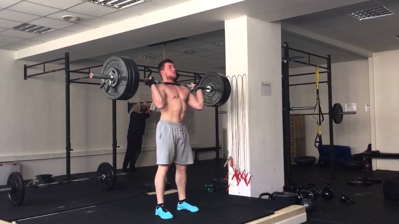muscle clean and press 1x95kg