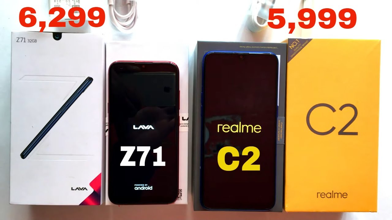 Lava Z71: Vs Realme C2: Unboxing/Comparison/Price/Camera/Faceunlock