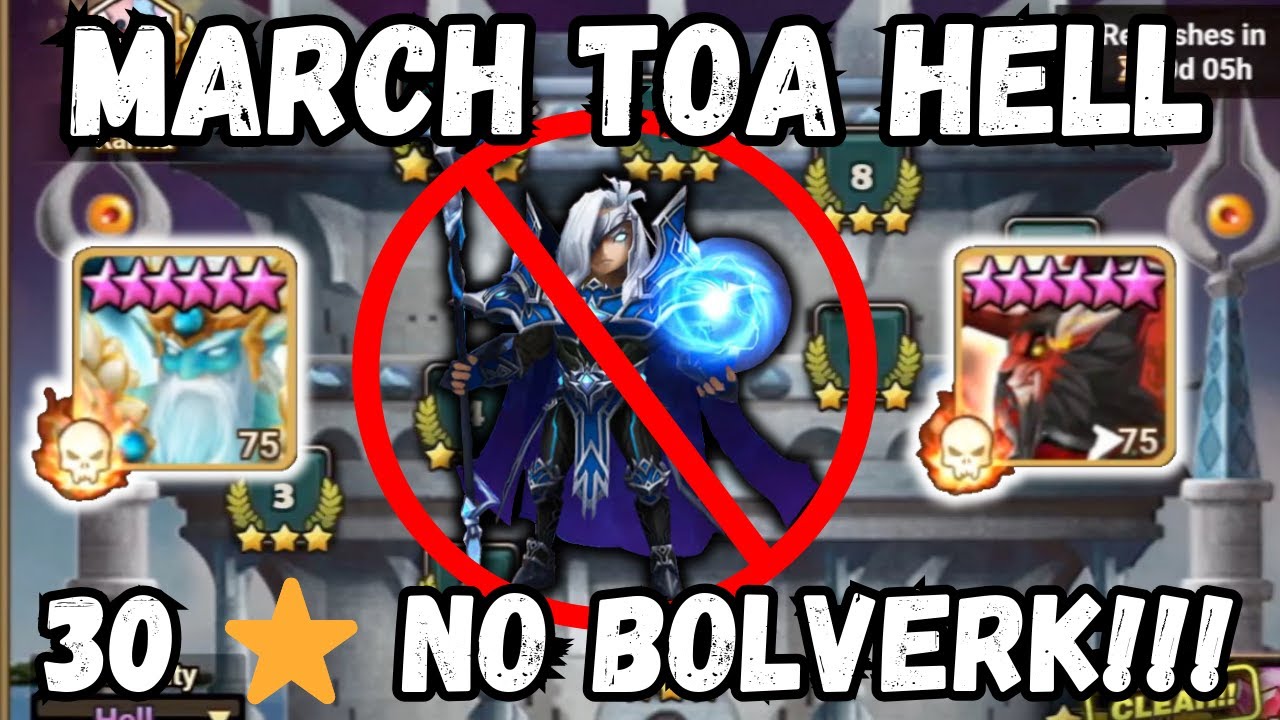 TOA Hell 30 🌟 Without Bolverk!!! Stages 1-10 🤩 March/April 2024