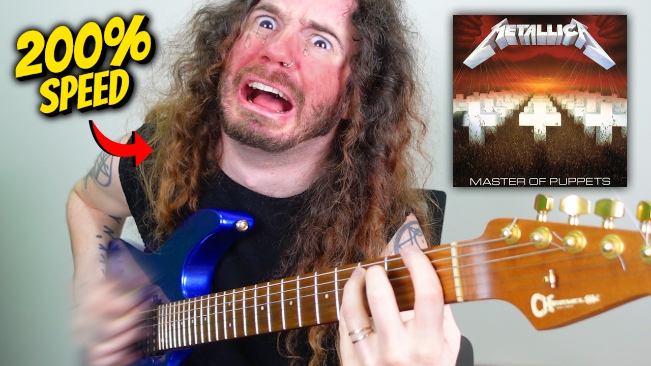 Man Plays The Entire MASTER OF PUPPETS Album At 200% SPEED In 1 Take