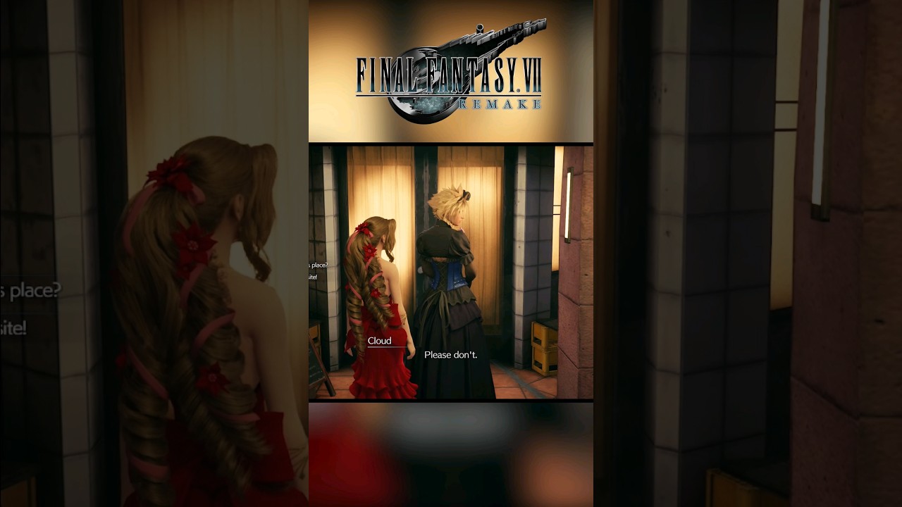 Aerith calls Cloud pretty 😂
