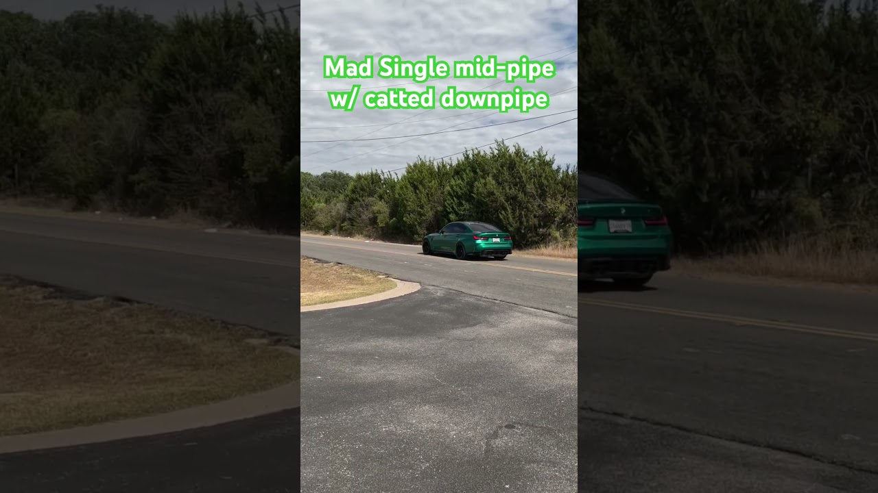 MAD Single Mid-Pipe w/ catted downpipes: BMW M3 