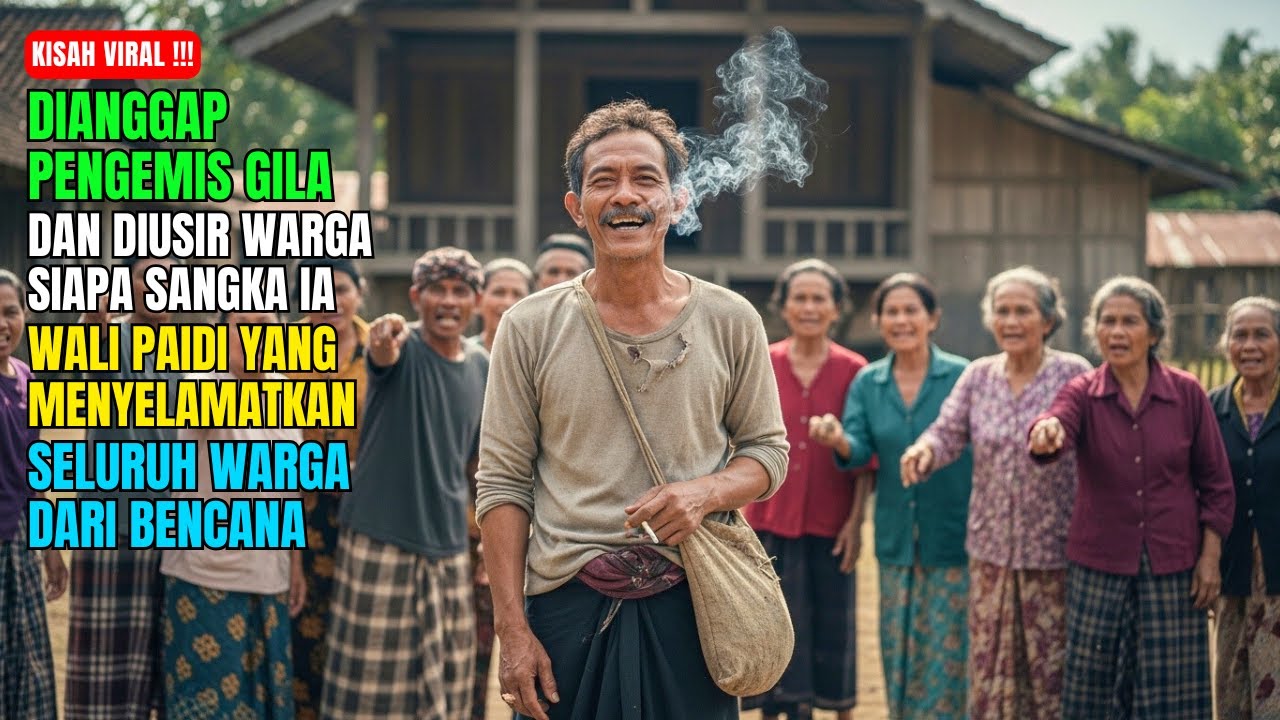 GEGER ‼️ Dianggap Pengemis Gila dan Diusir Warga ..Siapa Sangka Ia Wali Paidi yang Menyelamatkan
