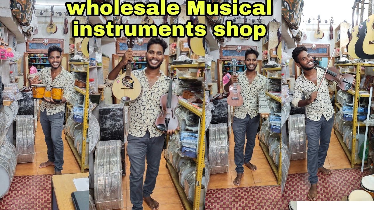 musical instruments shop and manufacturing Indian musical instruments in wholesale price // pyvlogs